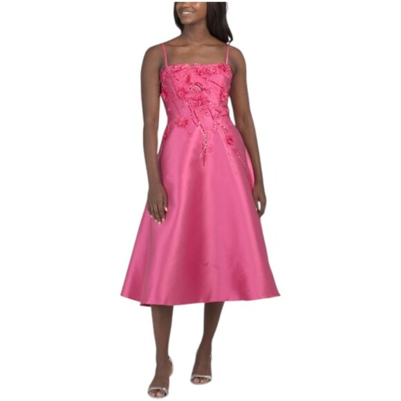 RENE BY RENE RUIZ Dresses & Skirts - RENE BY RENE RUIZ Sleeveless 3d Floral Tea-length Dress